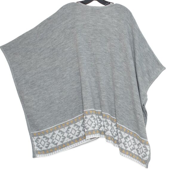 Catherines Cardigan Sweater Boho Oversized Open Kimono Casual Cozy Gray Size 0X - Picture 3 of 7